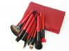Perfection 30PCS Sable Hair Cosmetic Brush with Crocodilia Pouch