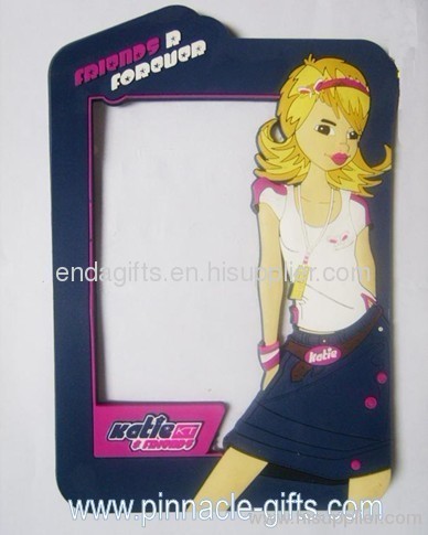 rubber pvc 3D hot girl photo frame