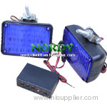 LED Strobe light 12/24v Dual Voltage Warning light blue red color flashing