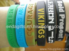 silicone embossed bracelets