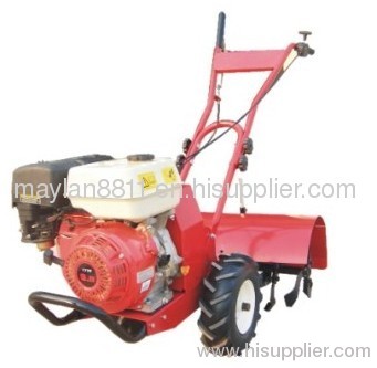 9HP gasoline diesel tiller machine with anti-skid plough rotary ridger