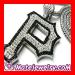 Iced Out P Hip Hop Pendant Necklace