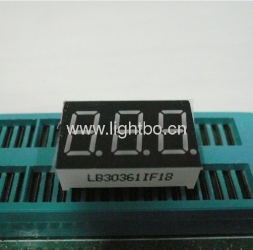 Display numerico a led da 0,36 pollici a 3 cifre con anodo comune arancione super luminoso