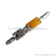 Double Acting Needle Off Fluid Dispensing Valve