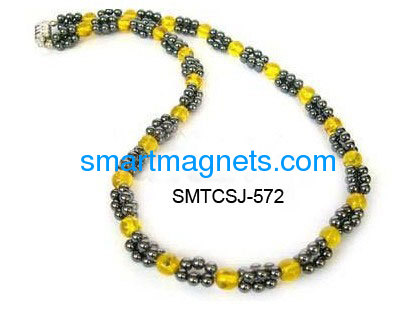 fashion hematite magnetic necklace