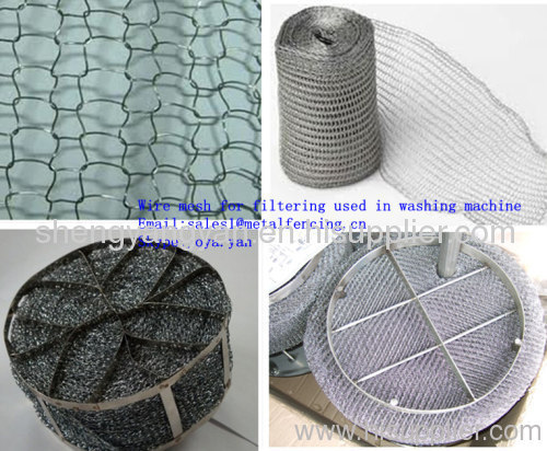 Wire mesh for filtering liquid and gas