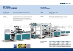 2012 automatic nonwoven zipper bag making machine