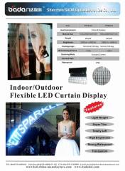 Super light and soft flexible LED Curtain display