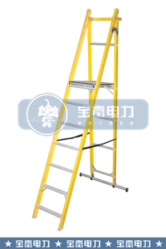 Fiberglass platform ladder