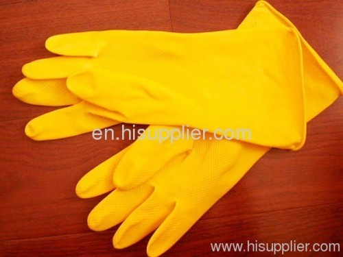 yellow gloves