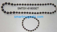 magnetic necklaces black pearl