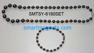 magnetic necklace black pearl