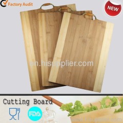 cutting board with folded backet