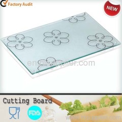 Tempered glass chopping board