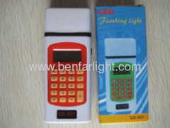 light with caculator