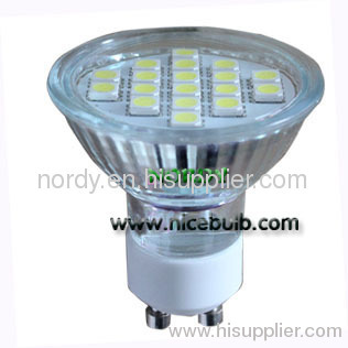 2.5W 5050SMD GU10 led cup light dimmable led spotlight GU10 led bulb