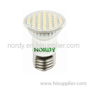 glass no cover 3528SMD led cup light E27 led spotbulb led E27 spotlight led cup light JDRE27-5048