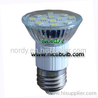 12SMD 5050 glass no cover led E27 cup lamp led E27 spot lighting led cup light JDRE27-5012