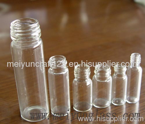 glass tubular bottle