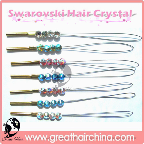 8 Vivid Colors Swarovski Fashion Hair Bling / Crystal