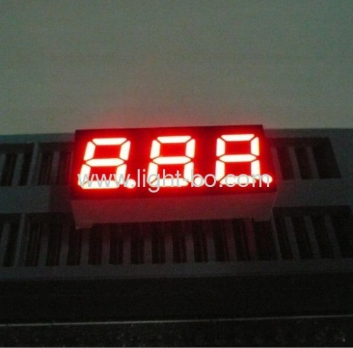 Triple Digit 7 Segment LED Display, various character height and emitting colours available 