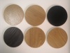 Laminated wood coaster