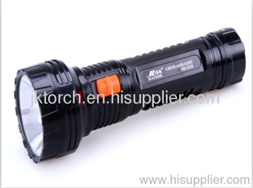rechargeable LED plastic flashlight plastic flashlight