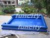 two layer sky blue inflatable pool for water walking ball and paddler boat