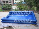 two layer sky blue inflatable pool for water walking ball and paddler boat