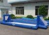 Blue Tarpaulin Inflatable Soccer Field 0.6MM for Playground