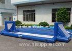 Blue Tarpaulin Inflatable Soccer Field 0.6MM for Playground