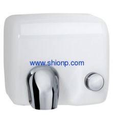White automatic BATHROOM hand dryer