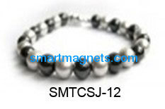 Hematite magnetic bracelet with pearl