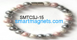 pearl color magnetic bracelet