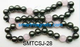 Hematite magnetic bracelets glass quartz