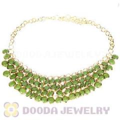 Olivine Multi Layers 2013 new Chunky Statement Necklace Wholesale