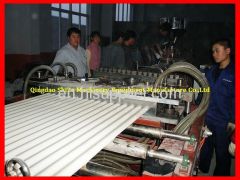 pvc pp pe corrugated sheet extrusion machine