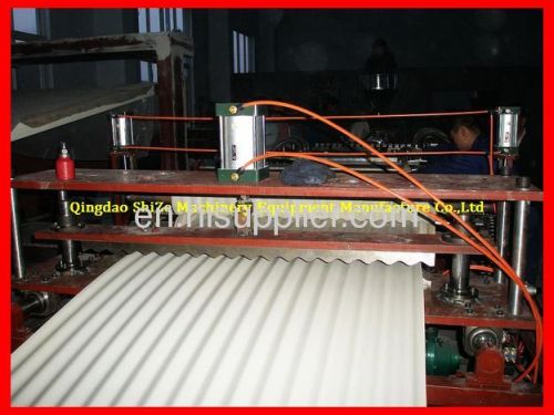 Corrugated sheet extrusion line