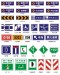 traffic road indication signs