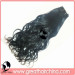 Top quality virgin human hair weft egg curl