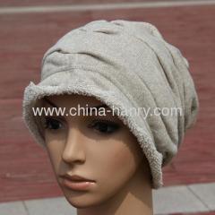 Fold knitted cap