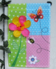 Custom batterfly & flower garden flag