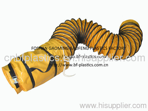 PVC flexible duct with portable bag