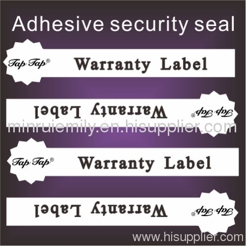 tamper evident seal labels