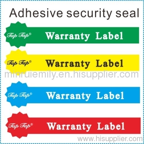 adhesive security seal