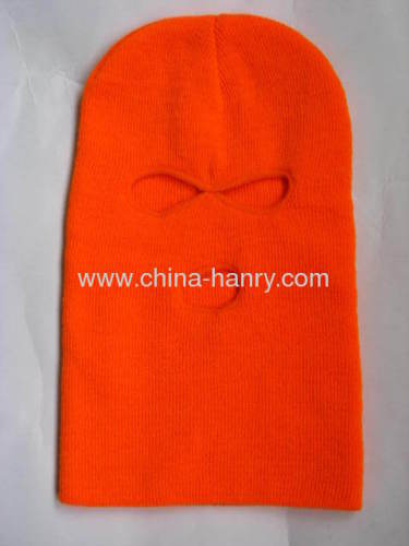 3 hole face mask knitted hat