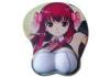 3D Gel Rest Sexy Girl Picture Custom Print Breast Mouse Pads With 260 * 215 * 30mm