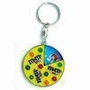 Custom M&M logo Iron metal keychains, Lacquered colors and soft enamel, for souvenir gifts