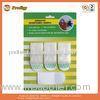 Transparent Self Adhesive Plastic Hooks 50 * 30mm 2kgs Load Capacity