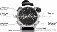 Hot Selling Waterproof Spy Surveillance Watch Hidden Camera DVR with 8G Internal Memory